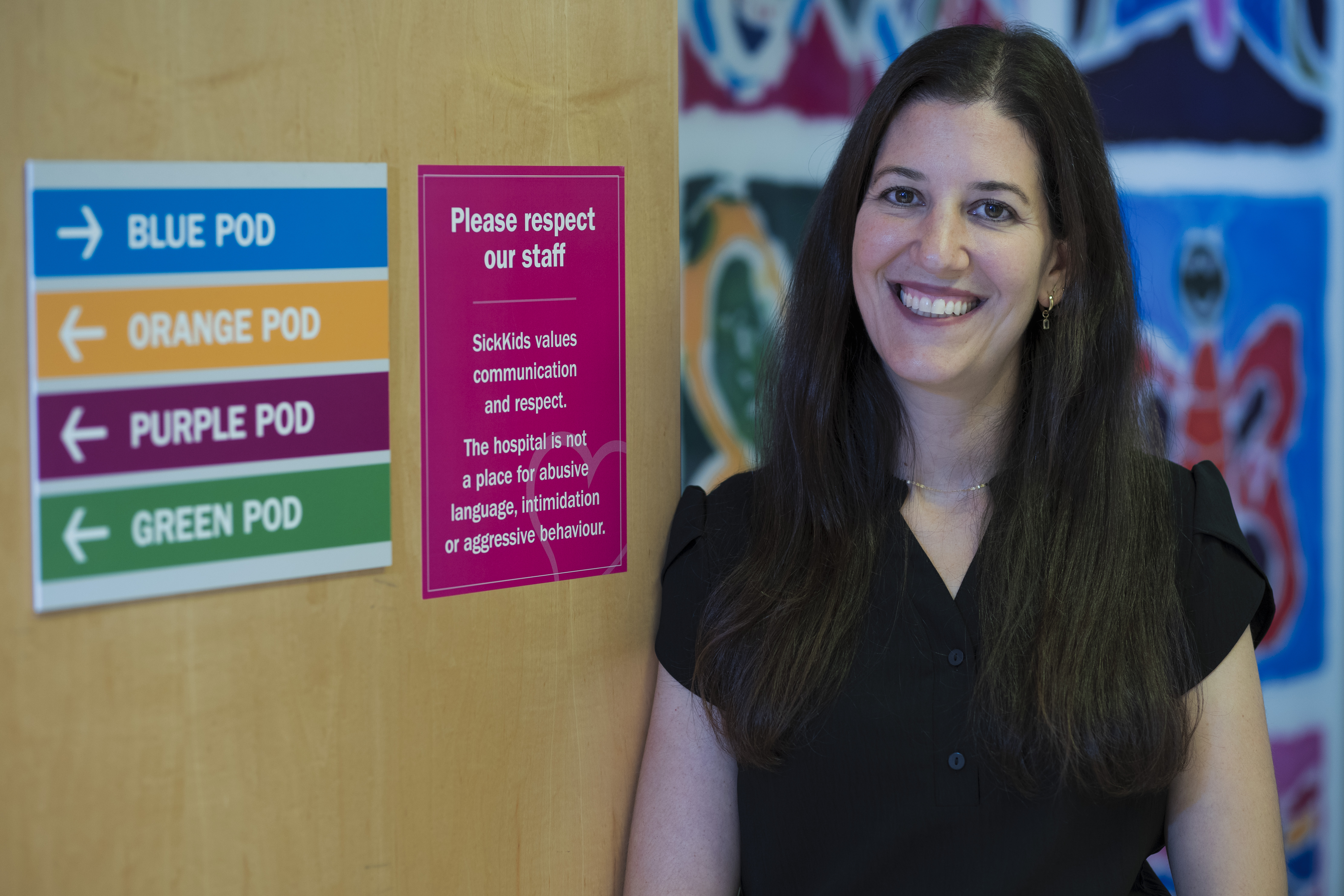Bailey in the Sears Cancer Clinic