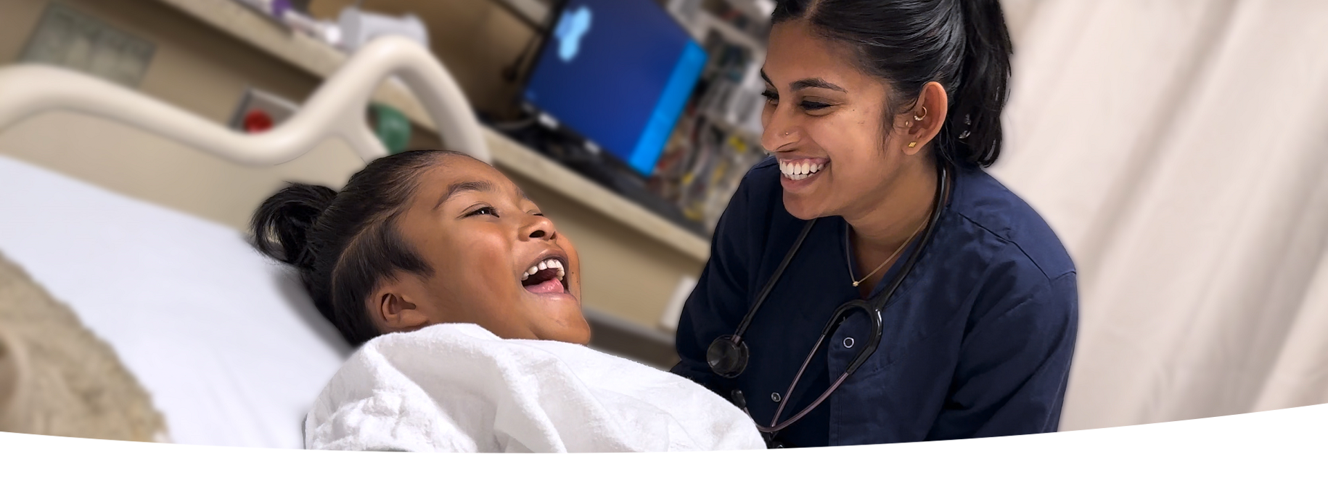 Nurse with a patient.