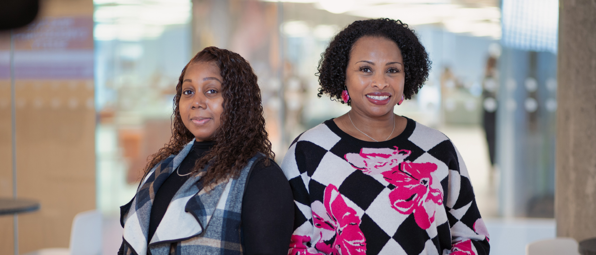 Latoya Palmer and Donnette Reynolds smiling for a photo