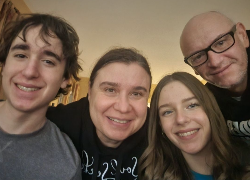 Rita, John, Sophia and her husband Tony.